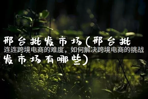 邢台批发市场(邢台批发市场有哪些)_https://www.rzcpcj.com_开网店_第1张