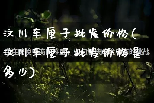 汶川车厘子批发价格(汶川车厘子批发价格是多少)_https://www.rzcpcj.com_代运营_第1张
