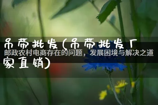吊带批发(吊带批发厂家直销)_https://www.rzcpcj.com_天猫运营_第1张