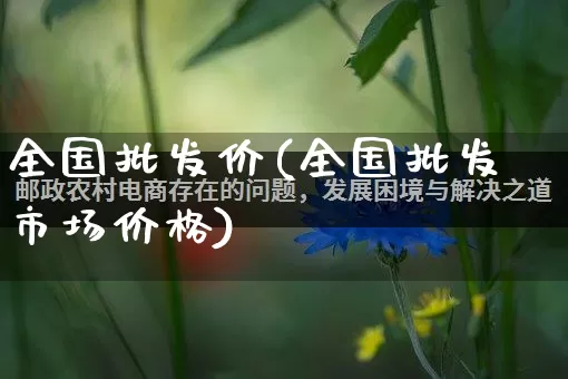 全国批发价(全国批发市场价格)_https://www.rzcpcj.com_抖音快手_第1张