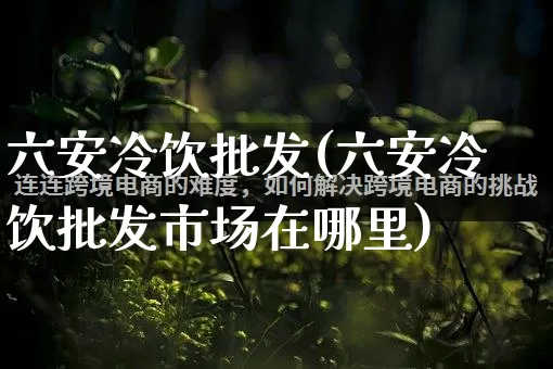六安冷饮批发(六安冷饮批发市场在哪里)_https://www.rzcpcj.com_代运营_第1张