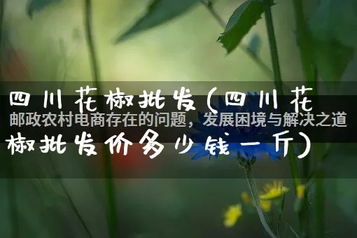 四川花椒批发(四川花椒批发价多少钱一斤)_https://www.rzcpcj.com_直通车_第1张