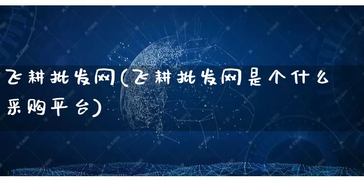飞耕批发网(飞耕批发网是个什么采购平台)_https://www.rzcpcj.com_抖音快手_第1张