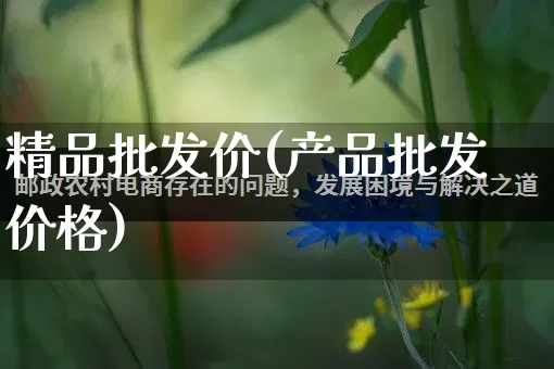 精品批发价(产品批发价格)_https://www.rzcpcj.com_抖音快手_第1张