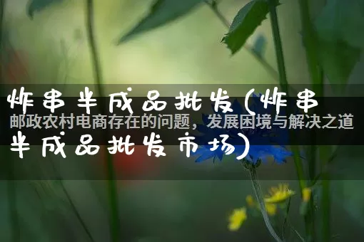 炸串半成品批发(炸串半成品批发市场)_https://www.rzcpcj.com_天猫运营_第1张
