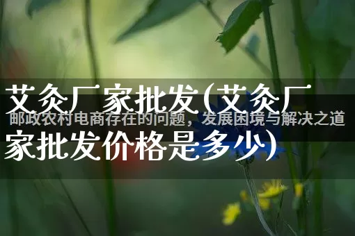 艾灸厂家批发(艾灸厂家批发价格是多少)_https://www.rzcpcj.com_直通车_第1张