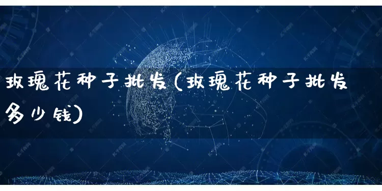 玫瑰花种子批发(玫瑰花种子批发多少钱)_https://www.rzcpcj.com_淘宝运营_第1张