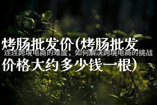烤肠批发价(烤肠批发价格大约多少钱一根)_https://www.rzcpcj.com_天猫运营_第1张