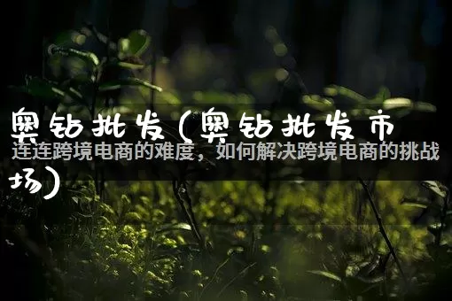 奥钻批发(奥钻批发市场)_https://www.rzcpcj.com_天猫运营_第1张