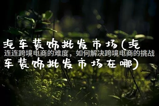 汽车装饰批发市场(汽车装饰批发市场在哪)_https://www.rzcpcj.com_直通车_第1张