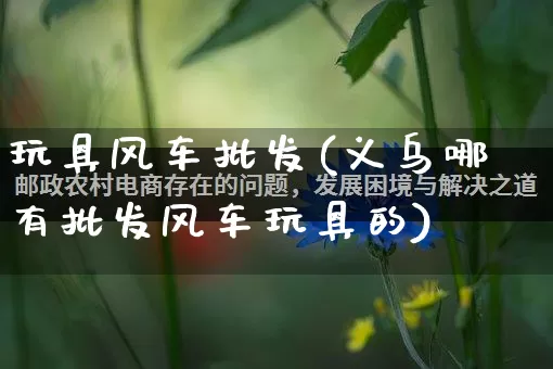 玩具风车批发(义乌哪有批发风车玩具的)_https://www.rzcpcj.com_抖音快手_第1张