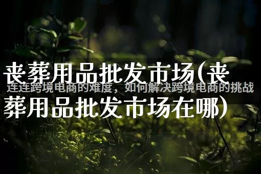 丧葬用品批发市场(丧葬用品批发市场在哪)_https://www.rzcpcj.com_抖音快手_第1张