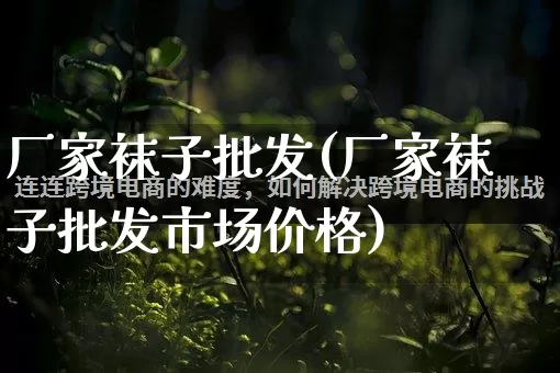 厂家袜子批发(厂家袜子批发市场价格)_https://www.rzcpcj.com_天猫运营_第1张