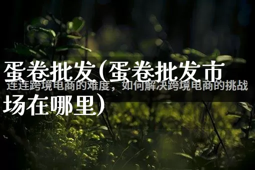 蛋卷批发(蛋卷批发市场在哪里)_https://www.rzcpcj.com_淘宝运营_第1张