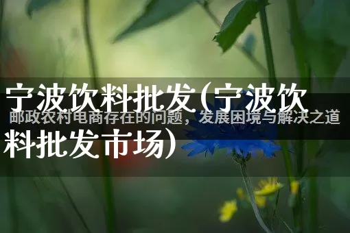 宁波饮料批发(宁波饮料批发市场)_https://www.rzcpcj.com_直通车_第1张