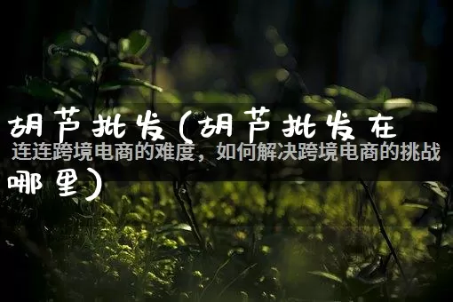 胡芦批发(胡芦批发在哪里)_https://www.rzcpcj.com_抖音快手_第1张