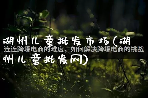 湖州儿童批发市场(湖州儿童批发网)_https://www.rzcpcj.com_淘宝运营_第1张