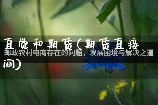 直觉和期货(期货直接间)_https://www.rzcpcj.com_天猫运营_第1张