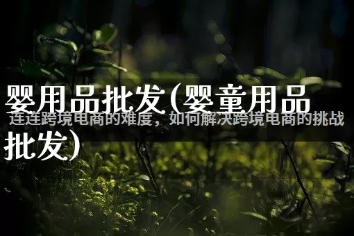 婴用品批发(婴童用品批发)_https://www.rzcpcj.com_抖音快手_第1张