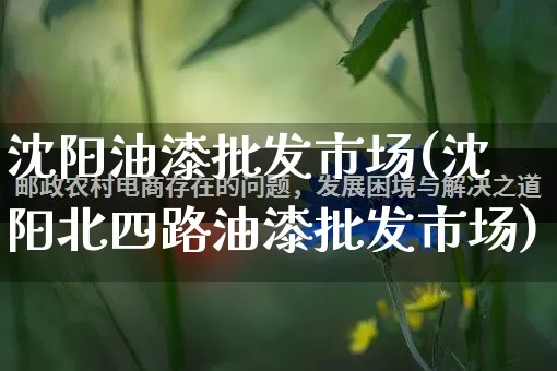 沈阳油漆批发市场(沈阳北四路油漆批发市场)_https://www.rzcpcj.com_开网店_第1张