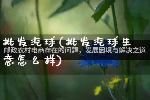 批发汽球(批发汽球生意怎么样)_https://www.rzcpcj.com_淘宝运营_第1张