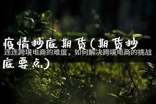 疫情抄底期货(期货抄底要点)_https://www.rzcpcj.com_直通车_第1张