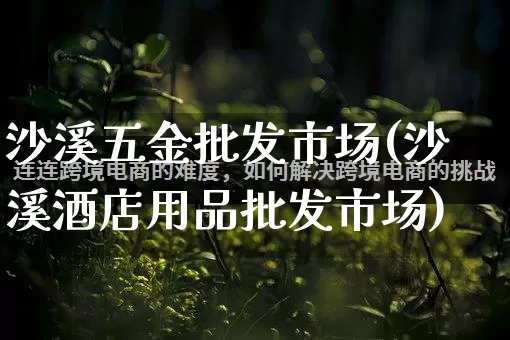 沙溪五金批发市场(沙溪酒店用品批发市场)_https://www.rzcpcj.com_代运营_第1张