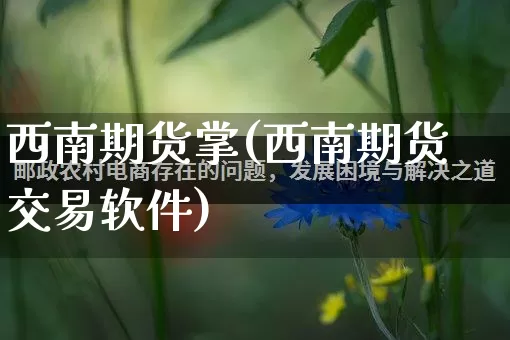 西南期货掌(西南期货交易软件)_https://www.rzcpcj.com_天猫运营_第1张