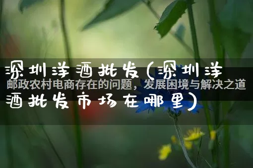 深圳洋酒批发(深圳洋酒批发市场在哪里)_https://www.rzcpcj.com_直通车_第1张
