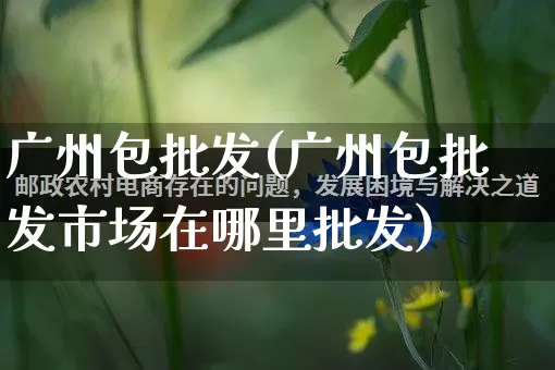 广州包批发(广州包批发市场在哪里批发)_https://www.rzcpcj.com_淘宝运营_第1张
