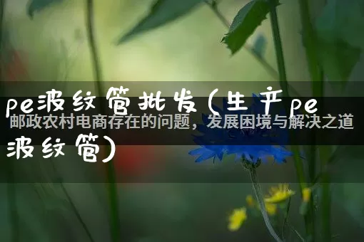 pe波纹管批发(生产pe波纹管)_https://www.rzcpcj.com_天猫运营_第1张