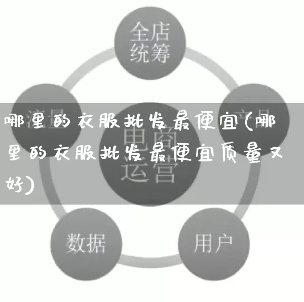 哪里的衣服批发最便宜(哪里的衣服批发最便宜质量又好)_https://www.rzcpcj.com_抖音快手_第1张