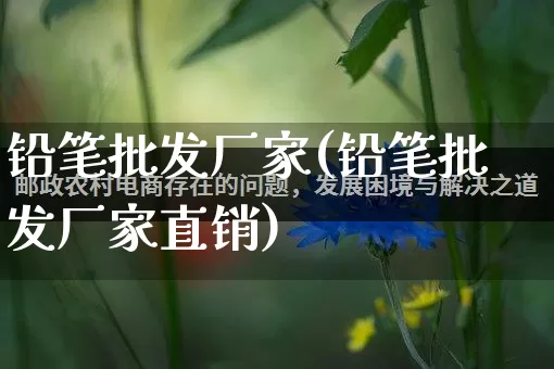 铅笔批发厂家(铅笔批发厂家直销)_https://www.rzcpcj.com_开网店_第1张