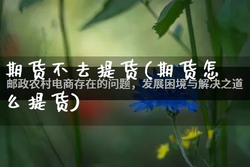 期货不去提货(期货怎么提货)_https://www.rzcpcj.com_直通车_第1张
