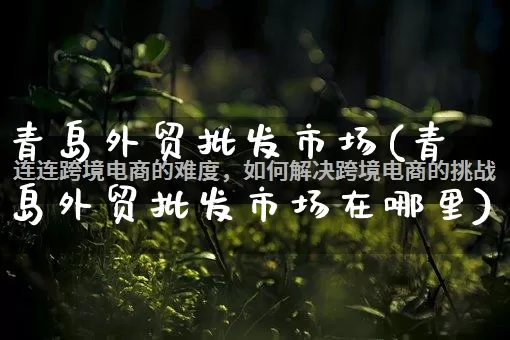 青岛外贸批发市场(青岛外贸批发市场在哪里)_https://www.rzcpcj.com_代运营_第1张