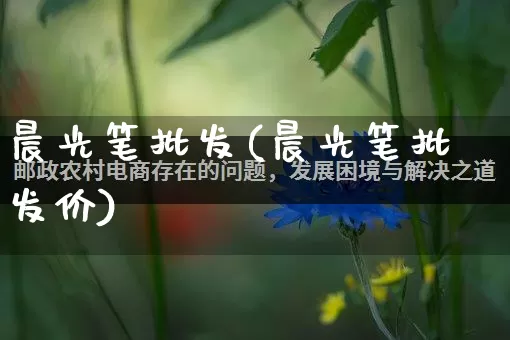 晨光笔批发(晨光笔批发价)_https://www.rzcpcj.com_代运营_第1张