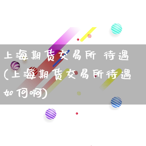 上海期货交易所 待遇(上海期货交易所待遇如何啊)_https://www.rzcpcj.com_开网店_第1张