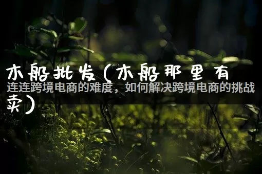 木船批发(木船那里有卖)_https://www.rzcpcj.com_开网店_第1张