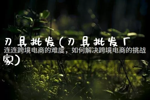 刃具批发(刃具批发厂家)_https://www.rzcpcj.com_淘宝运营_第1张