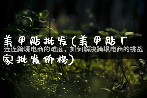 美甲贴批发(美甲贴厂家批发价格)_https://www.rzcpcj.com_抖音快手_第1张