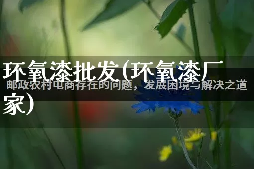 环氧漆批发(环氧漆厂家)_https://www.rzcpcj.com_抖音快手_第1张
