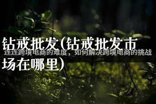 钻戒批发(钻戒批发市场在哪里)_https://www.rzcpcj.com_淘宝运营_第1张