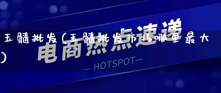 玉髓批发(玉髓批发市场哪里最大)_https://www.rzcpcj.com_代运营_第1张