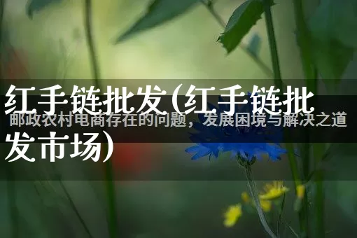 红手链批发(红手链批发市场)_https://www.rzcpcj.com_淘宝运营_第1张