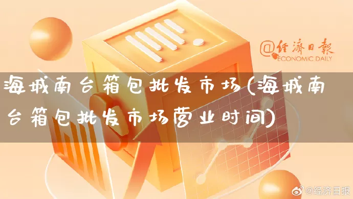 海城南台箱包批发市场(海城南台箱包批发市场营业时间)_https://www.rzcpcj.com_代运营_第1张