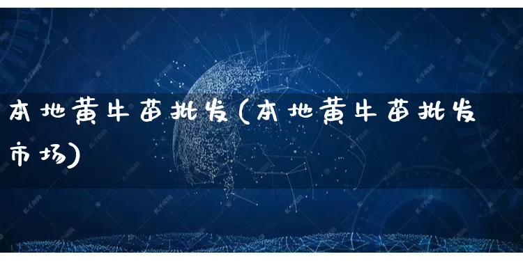 本地黄牛苗批发(本地黄牛苗批发市场)_https://www.rzcpcj.com_淘宝运营_第1张