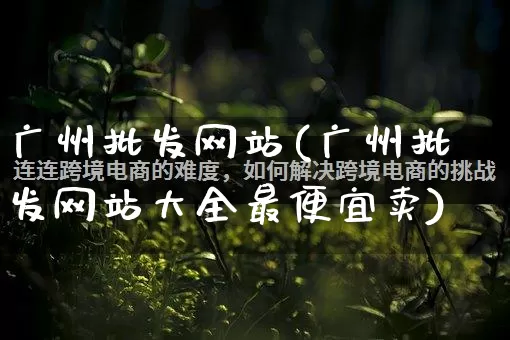 广州批发网站(广州批发网站大全最便宜卖)_https://www.rzcpcj.com_代运营_第1张
