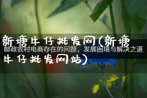 新塘牛仔批发网(新塘牛仔批发网站)_开网店_第1张_电商运营网 新塘牛仔批发网(新塘牛仔批发网站)_https://www.rzcpcj.com_开网店_第1张