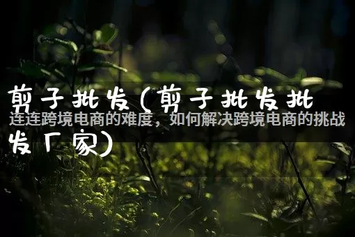剪子批发(剪子批发批发厂家)_https://www.rzcpcj.com_开网店_第1张