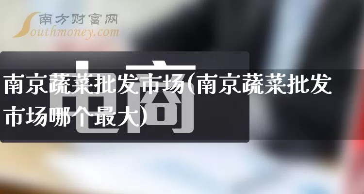 南京蔬菜批发市场(南京蔬菜批发市场哪个最大)_https://www.rzcpcj.com_代运营_第1张